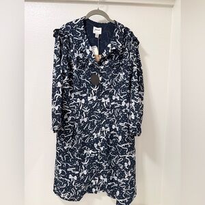 Navy and White Dress